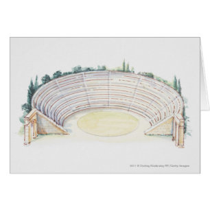 Illustration de l'amphithéâtre romain