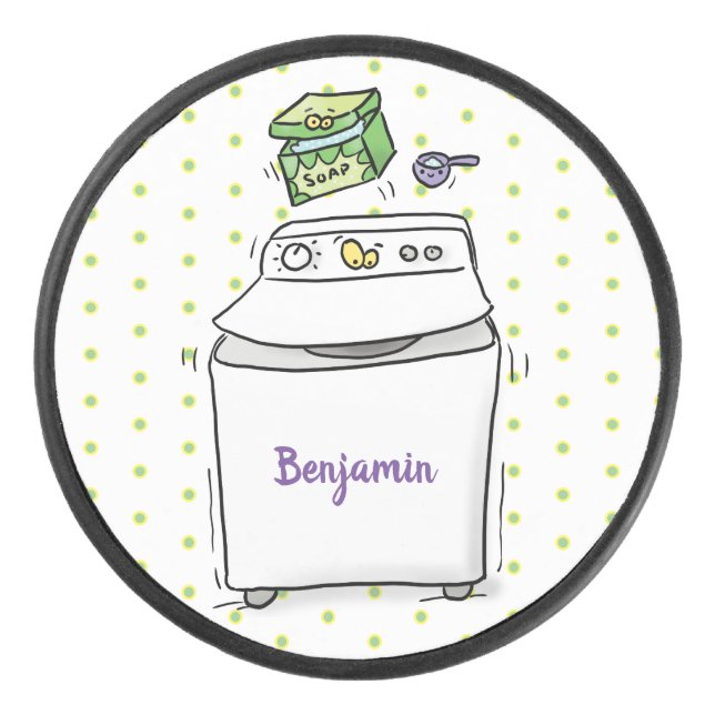 Illustration de lave-linge mignonne (Devant)