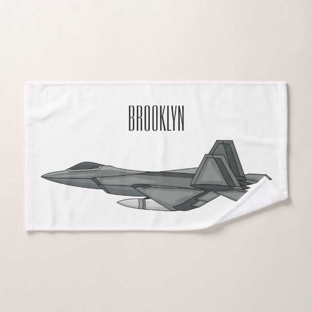Illustration de l'avion de chasse (Serviette à main)