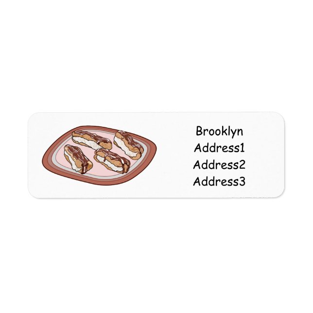 Illustration de l'éclair de chocolat (Devant)