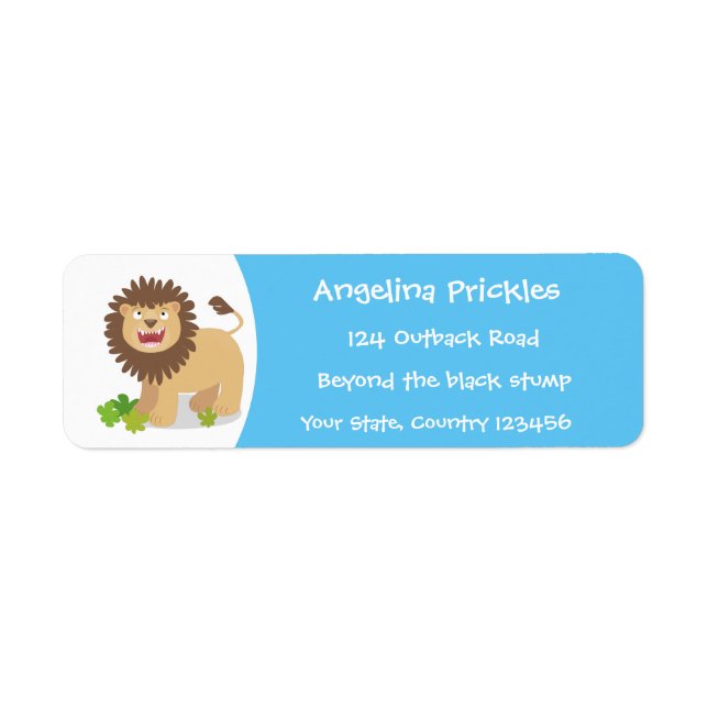 Illustration de l'effervescence de lions heureux (Devant)