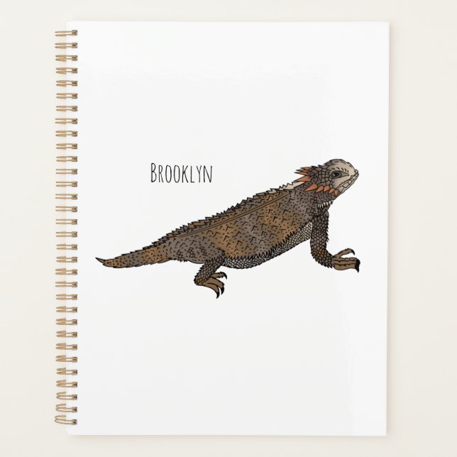 Illustration de lézard à cornes de Regal (Devant)