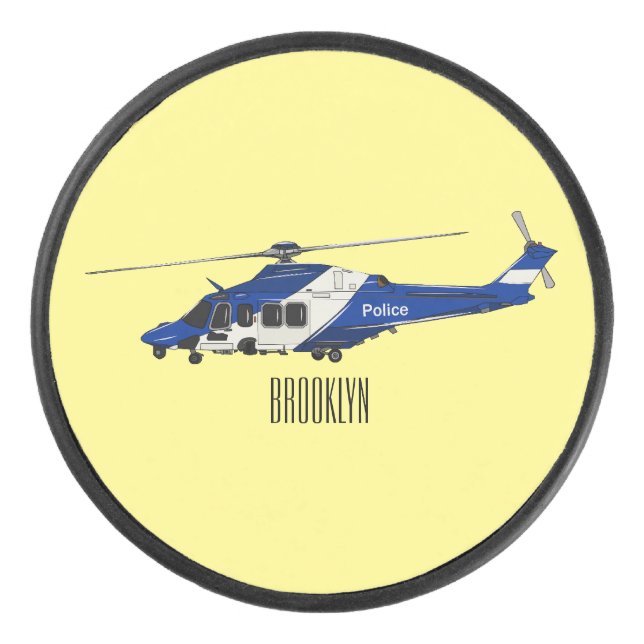 Illustration de l'hélicoptère de police (Devant)