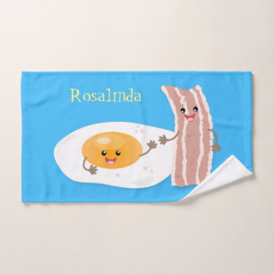 Illustration de l'oeuf de Cute kawaii et du bacon