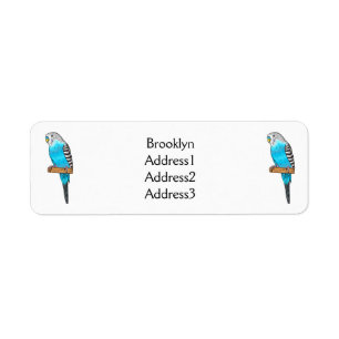 Illustration de l'oiseau bleu budgerigar
