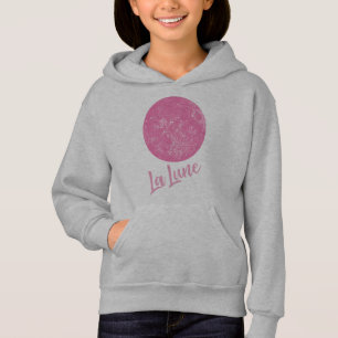 Illustration de lune rose mignonne Citation de La 