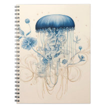 Illustration de méduse Carnet spiral
