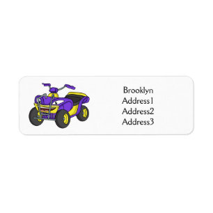 Illustration de moto Purple Quad