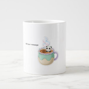 Illustration de Panda Kawaii Mignon dans une Tasse