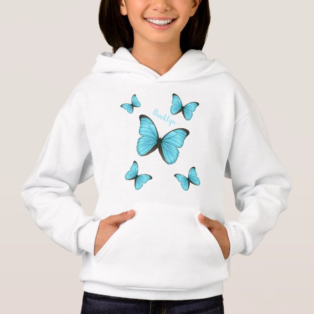 Illustration de papillons Morpho (Devant)