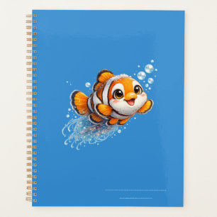 Illustration de poisson-clown heureux dans la vie 