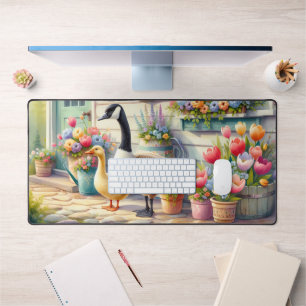 Illustration de printemps d'oies de jardin de cott