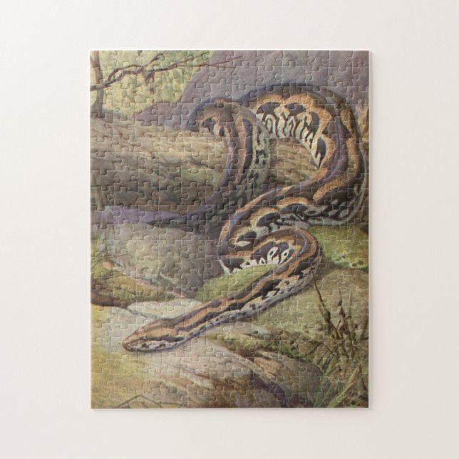 Illustration de puzzle de serpent (Vertical)