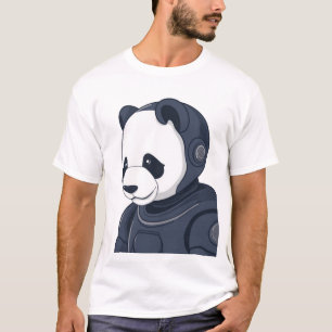 Illustration de robot Panda - T-shirt graphique Sc