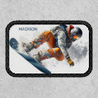 Illustration de snowboarder de nom personnalisé