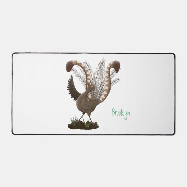 Illustration de superbe et superbe lyrebird (Recto)