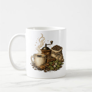 Illustration de tasse à café vintage
