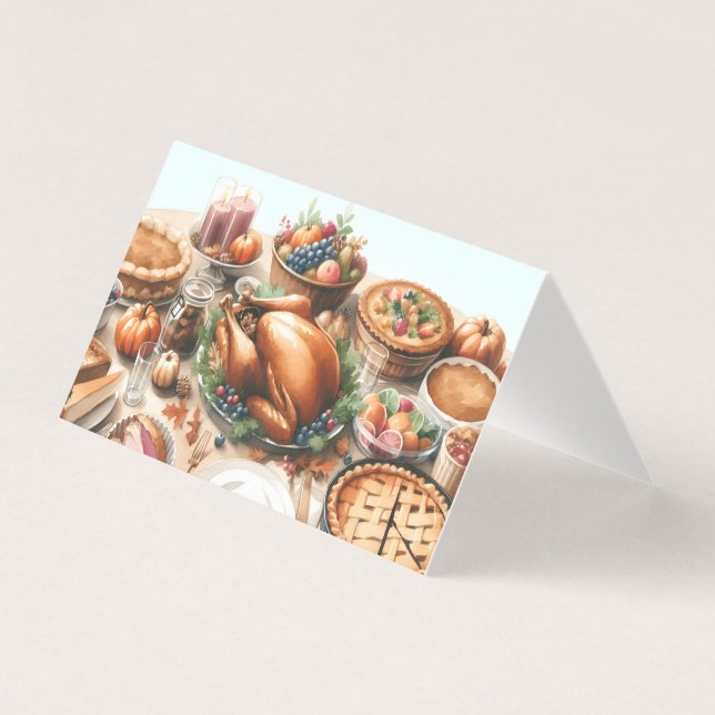 Illustration de Thanksgiving à l'aquarelle (Front)