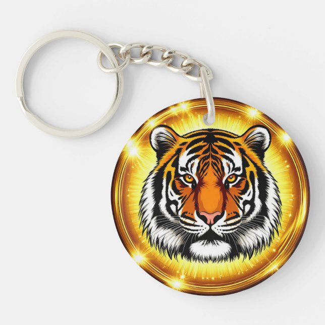 Illustration de tigre avec expression intense (Devant)