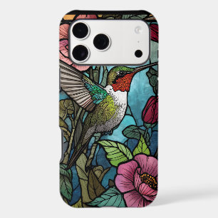Illustration de vitrail de colibri