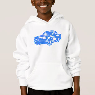 Illustration de voiture vintage bleue