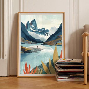 Illustration de voyage au Chili, impression de Pat
