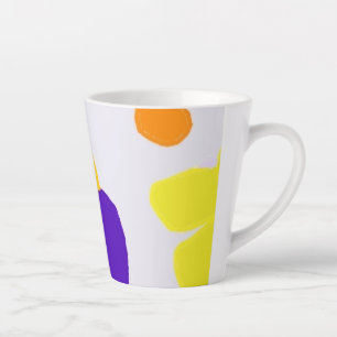 Illustration des couleurs vives Latte Mug