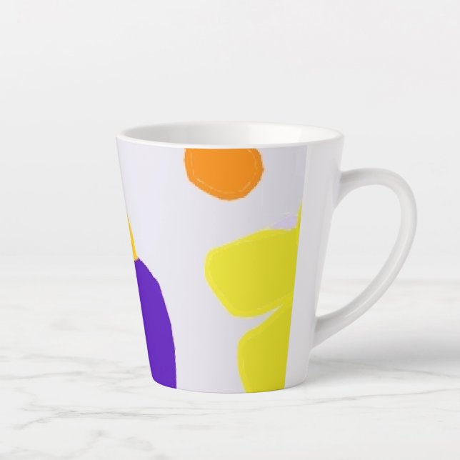 Illustration des couleurs vives Latte Mug (Droite)
