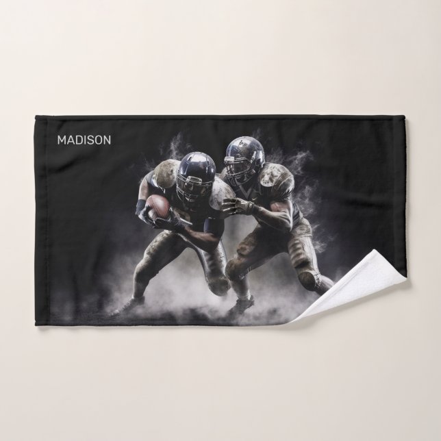 Illustration des joueurs de football de nom person (Serviette à main)