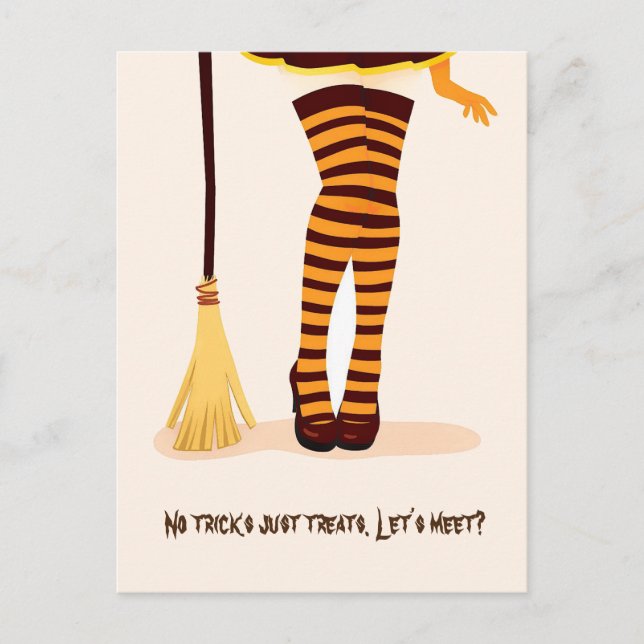 Illustration d'Halloween "Rencontrons-nous" Carte  (Devant)