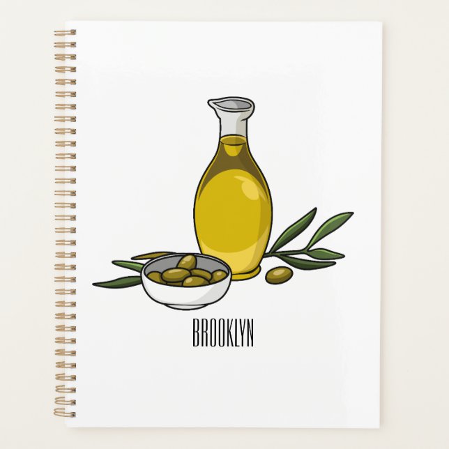 Illustration d'huile d'olive (Devant)