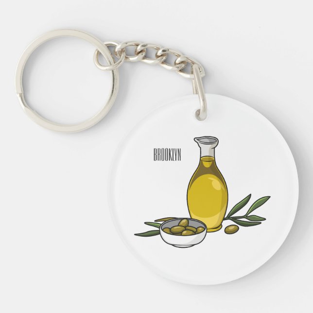Illustration d'huile d'olive (Devant)