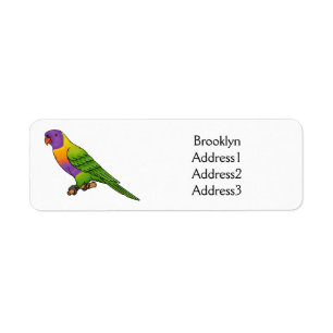 Illustration d'oiseau de lorikeet arc-en-ciel