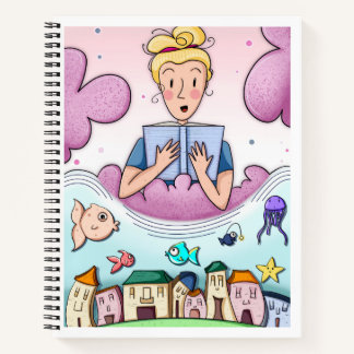 Illustration Dreamy Lecture Carnet Spiral