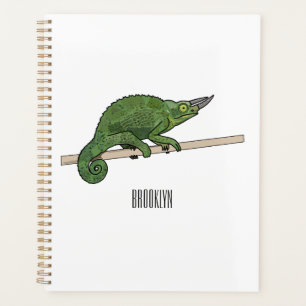 Illustration du caméléon de Jackson