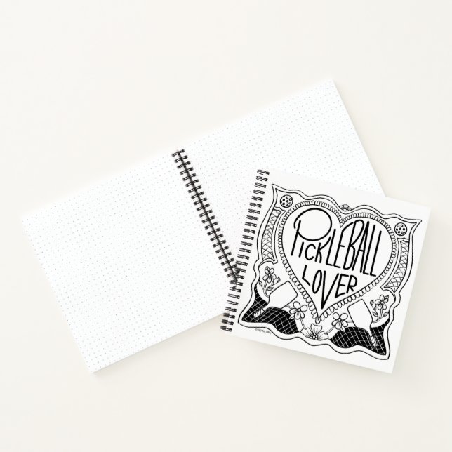 Illustration du Carnet d'amoureux de Pickleball (Intérieur)