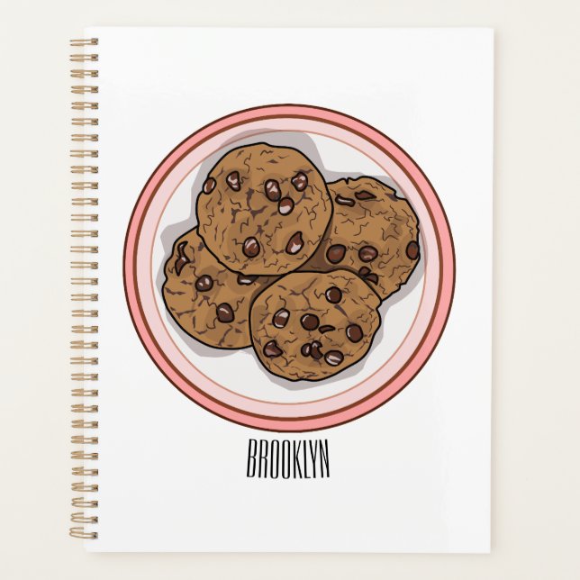 Illustration du cookie de puce à chocolat (Devant)