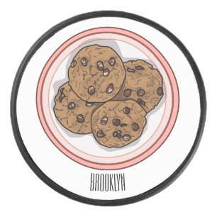 Illustration du cookie de puce à chocolat