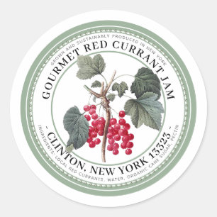 Illustration du Étiquette de gelée avec le currant