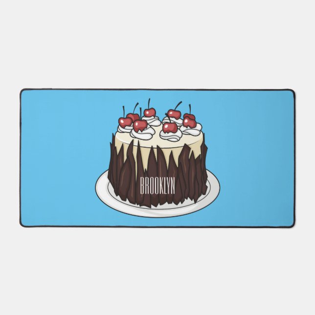 Illustration du gâteau de la Forêt-Noire (Recto)