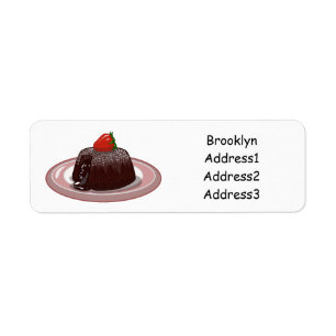 Illustration du gâteau de lave au chocolat