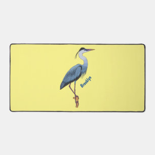 Illustration du grand héron bleu