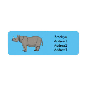 Illustration du rhinocéros de Javan