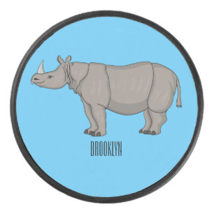 Illustration du rhinocéros de Javan
