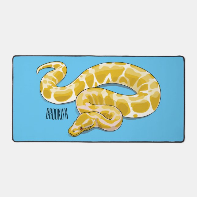 Illustration du serpent python birman (Recto)