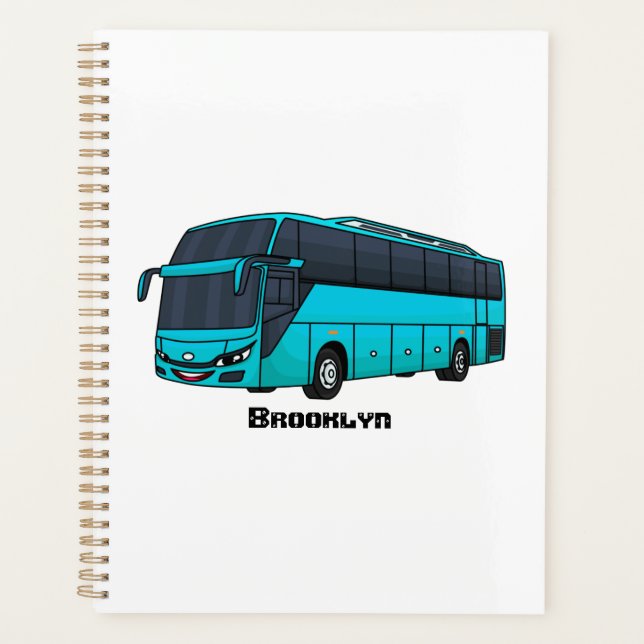 Illustration d'un autobus à passagers moderne (Devant)