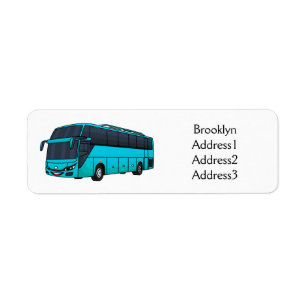 Illustration d'un autobus à passagers moderne