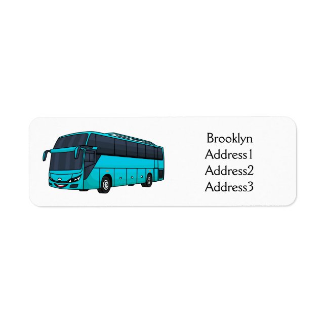 Illustration d'un autobus à passagers moderne (Devant)