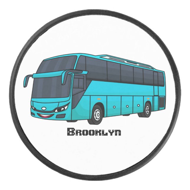 Illustration d'un autobus à passagers moderne (Devant)