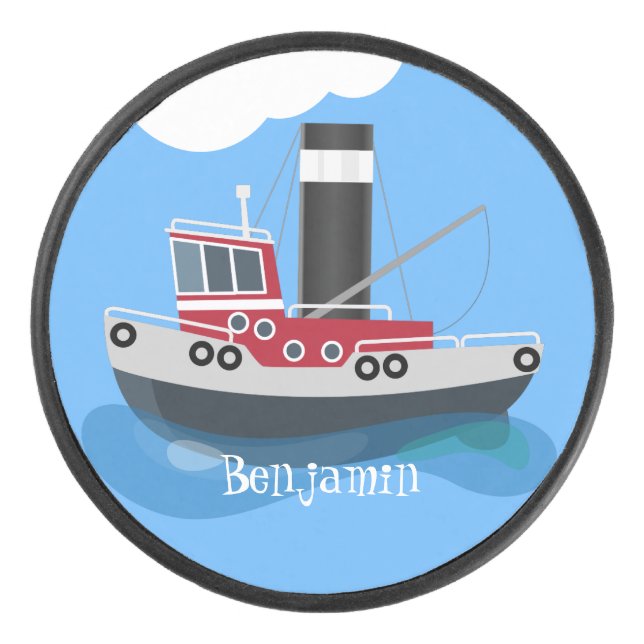 Illustration d'un bateau à chalutier mignon (Devant)